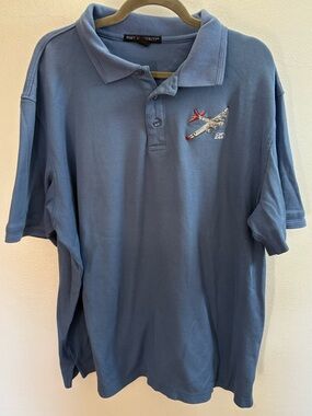Port Authority EAA Flight Blue Polo Shirt 2XL